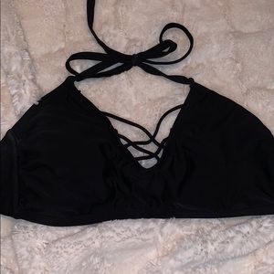 Black bathing suit top